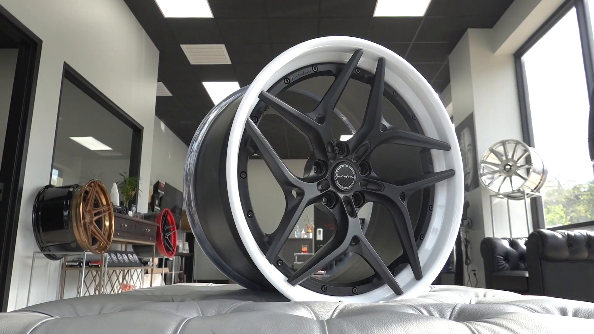Brixton Forged wheel in the EVS Motors showroom